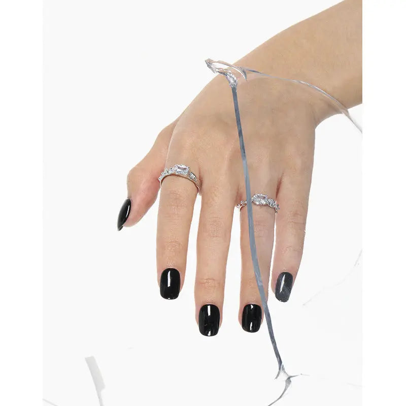 Magnetic Magma Silver Statement Ring