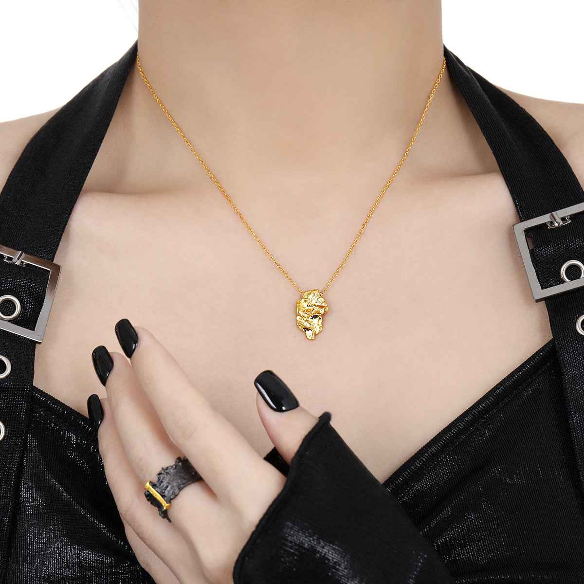 Elodie's Elegance Silver Pendant Necklace