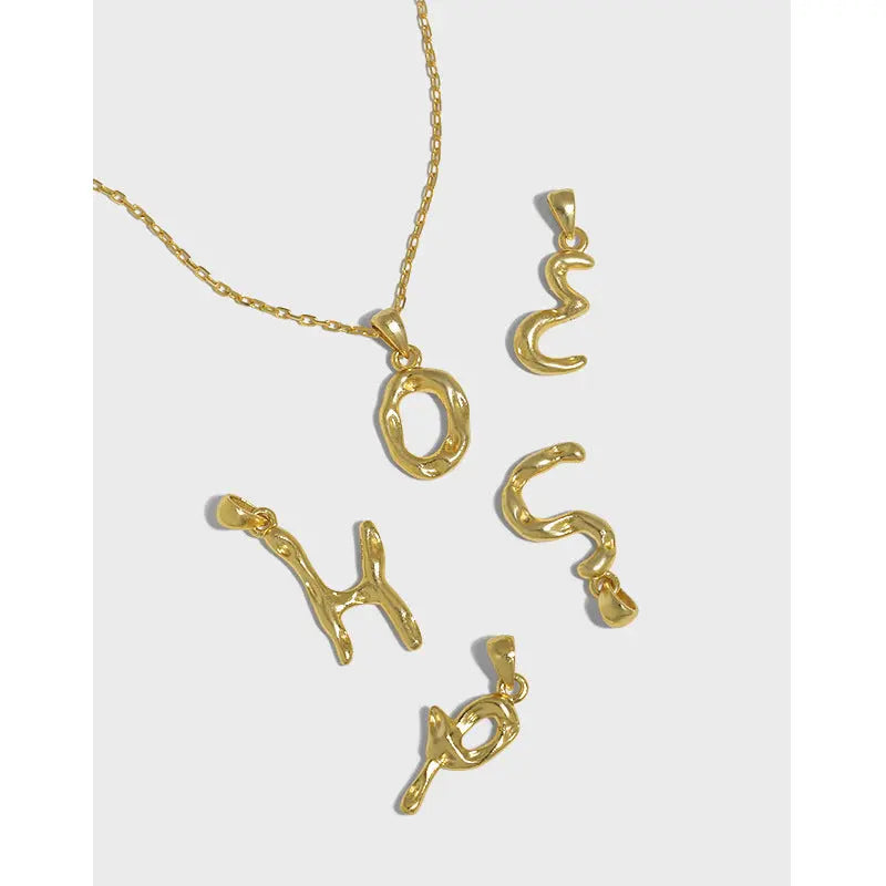 ALPHABET CHARM NECKLACE - OPHRASTUDIO