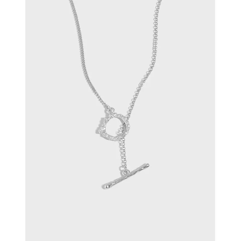 MINIMALIST OT BUCKLE COLLARBONE NECKLACE - OPHRASTUDIO