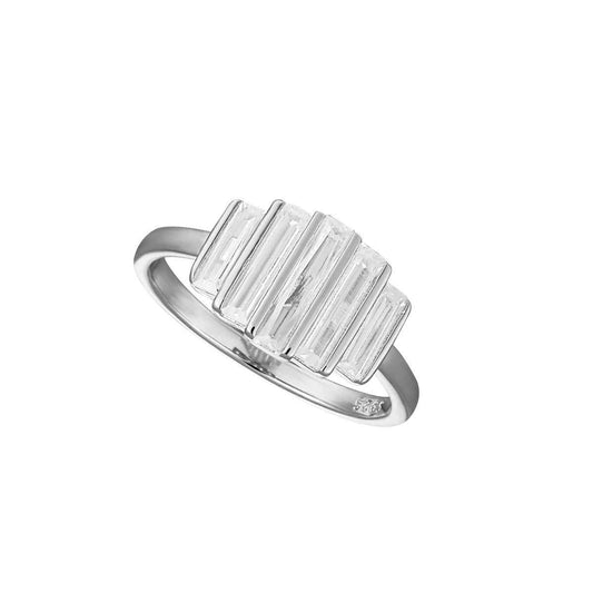 Baguette Glow Statement Ring