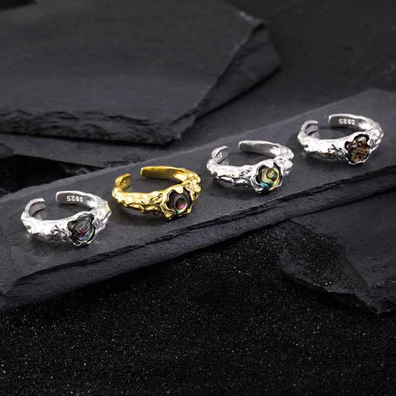 Abalone Shell Statement Ring