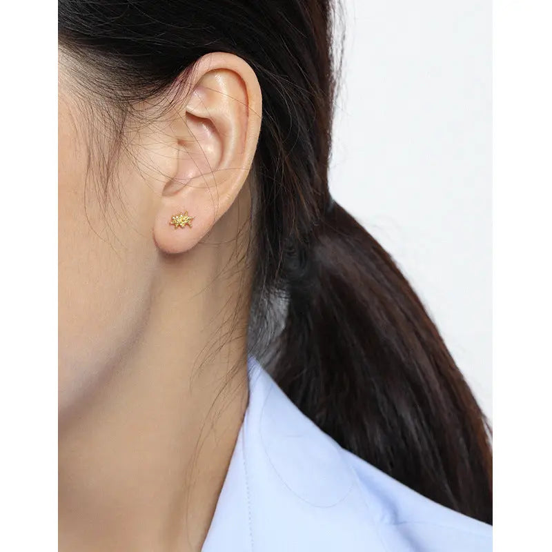 STARFISH SCREW ROUND BEAD STUDS - OPHRASTUDIO