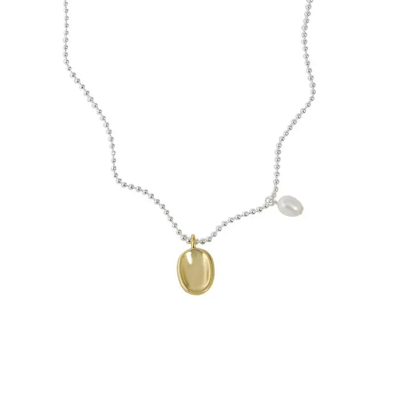 LUXE PEARL TAG NECKLACE - OPHRASTUDIO