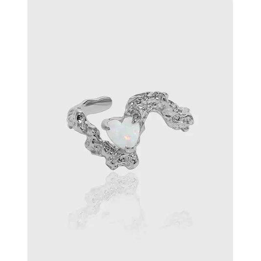 Ophelia's Opal Silver Statement Ring