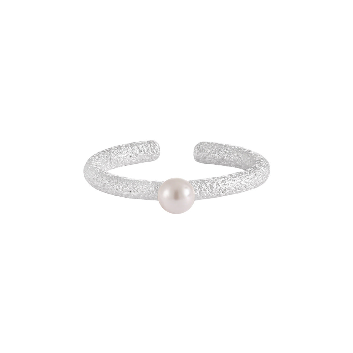 TIANA'S PEARL STRIPE SILVER RING OPHRASTUDIO