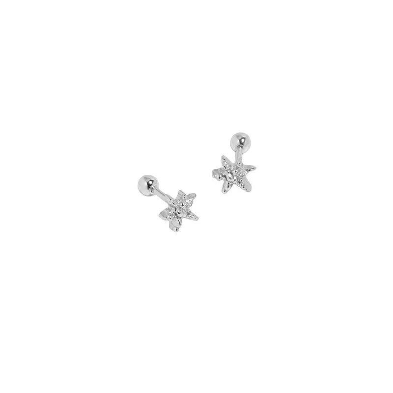 STARFISH SCREW ROUND BEAD STUDS - OPHRASTUDIO