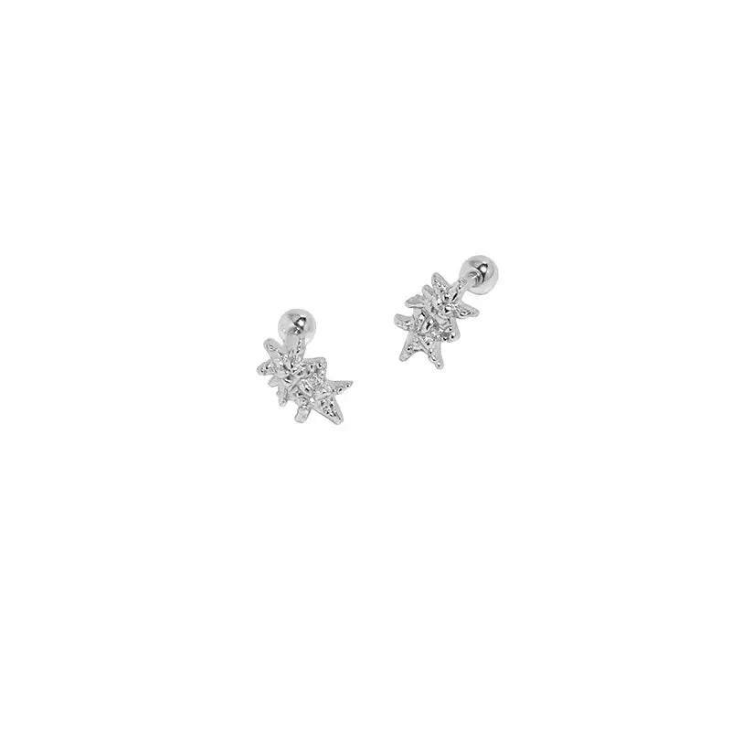 STARFISH SCREW ROUND BEAD STUDS - OPHRASTUDIO