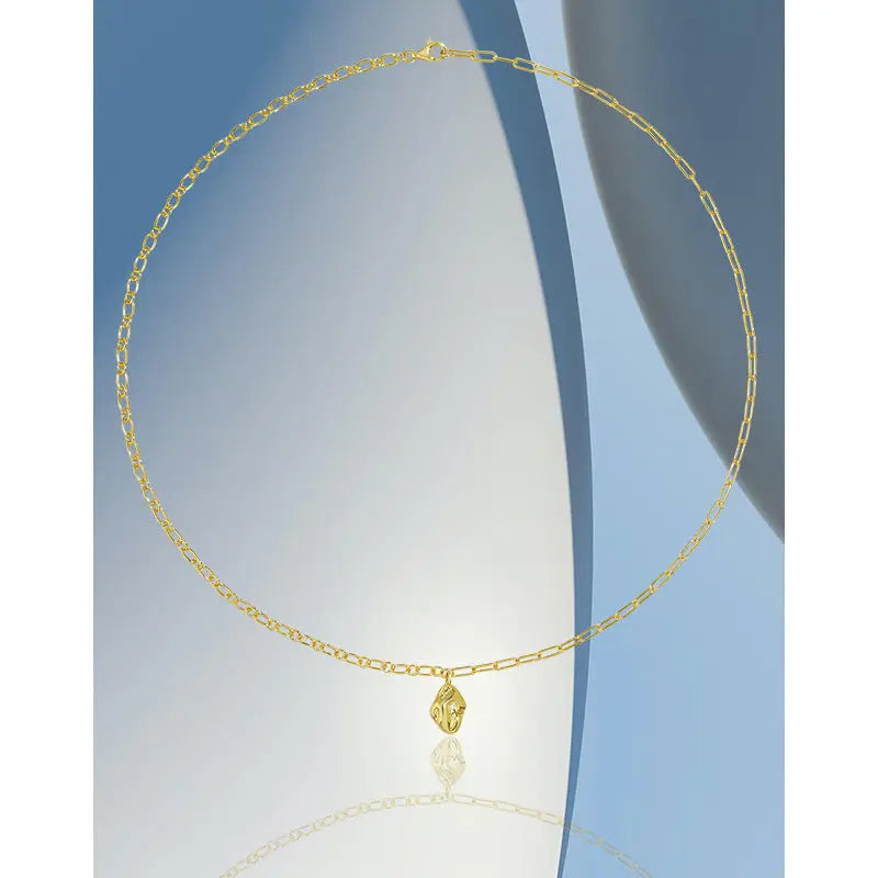 DIANA'S CONCAVE-CONVEX PENDANT SILVER NECKLACE - OPHRASTUDIO