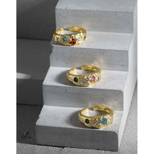 Pave Silver Statement Ring