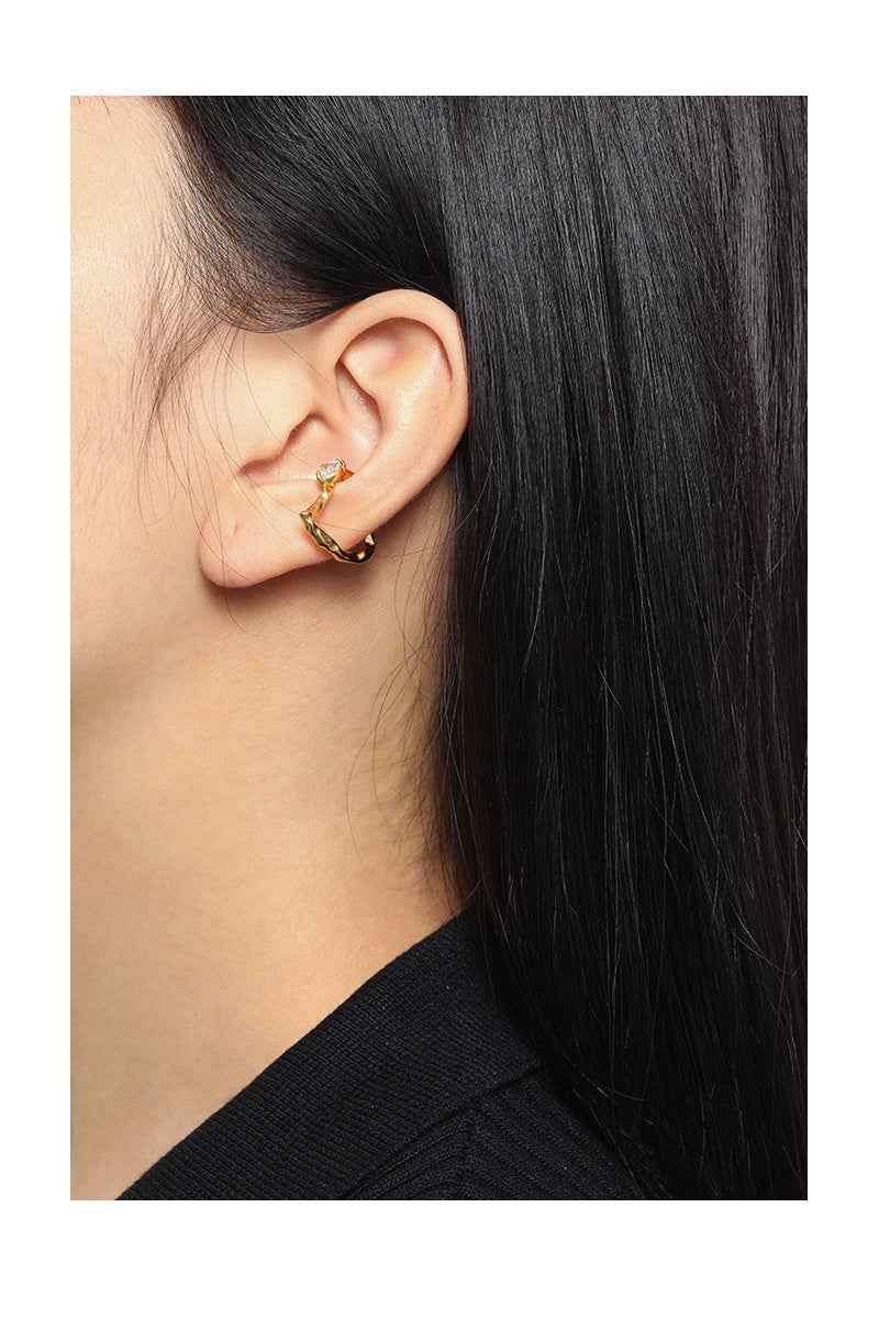 Glinting Grace Sterling Silver Ear Cuff Earring