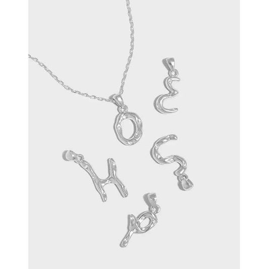 Eternal Sterling Silver Initial Necklace