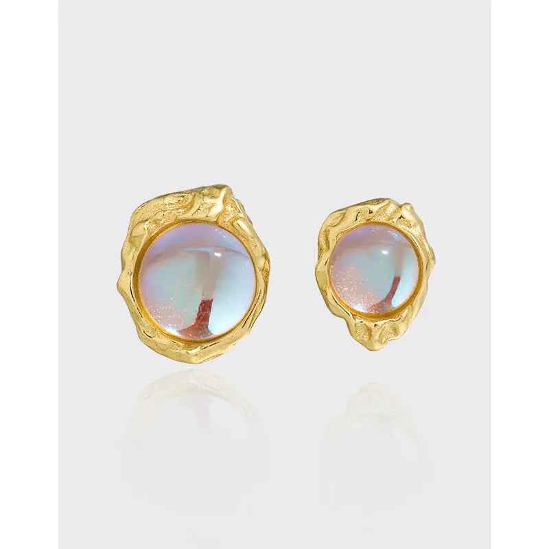 Selene's Luxury Silver Moonstone Earrings