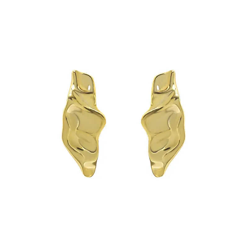 Elegant Texture Silver Stud Earrings