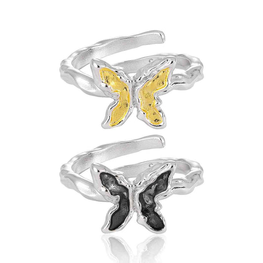 Tiana's Butterfly Silver Statement Ring