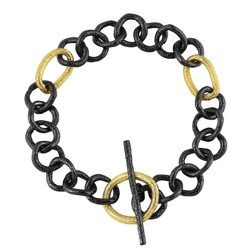 Electroplating Ot Buckle Silver Chain Bracelet