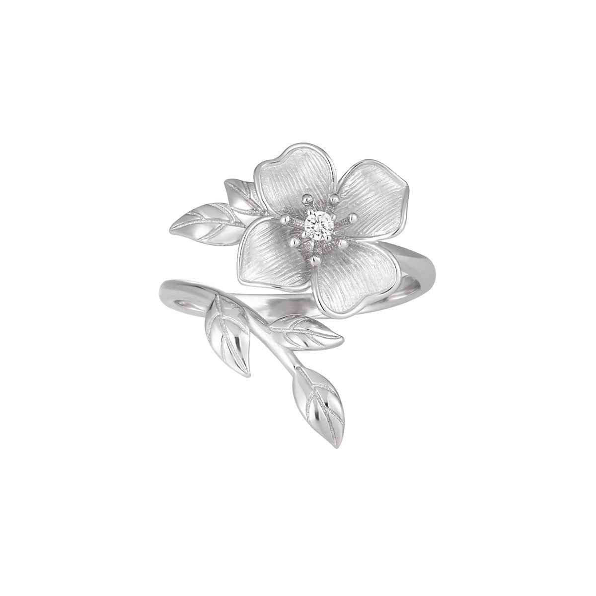 Kousa's Blossom Silver Statement Ring