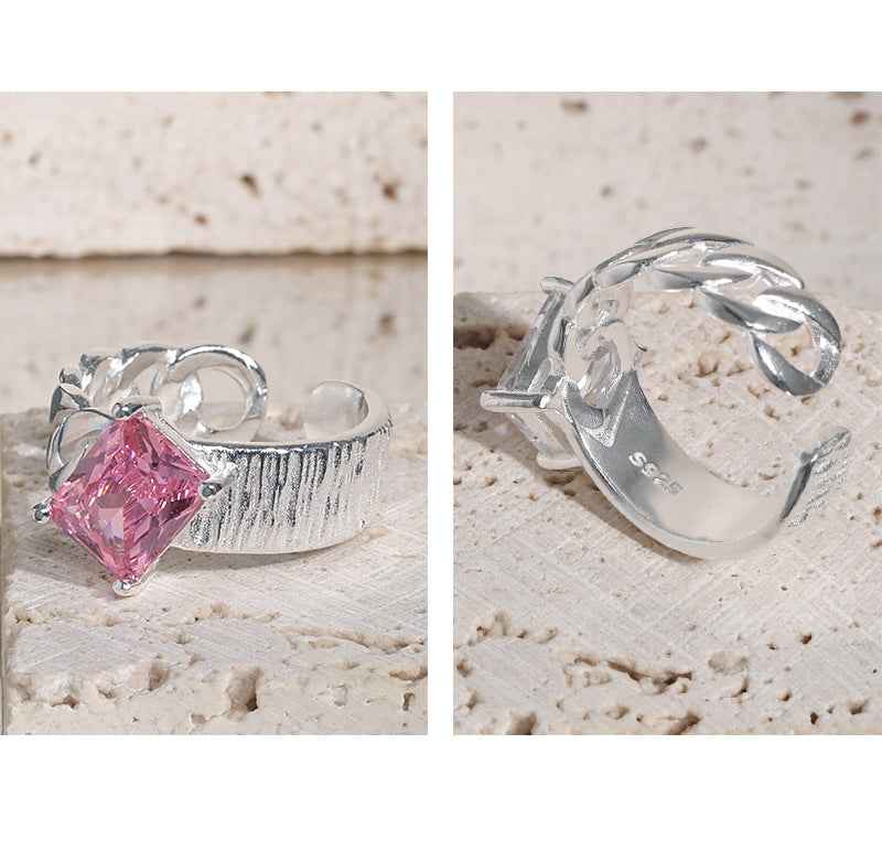 Bold Brilliance Silver Statement Ring