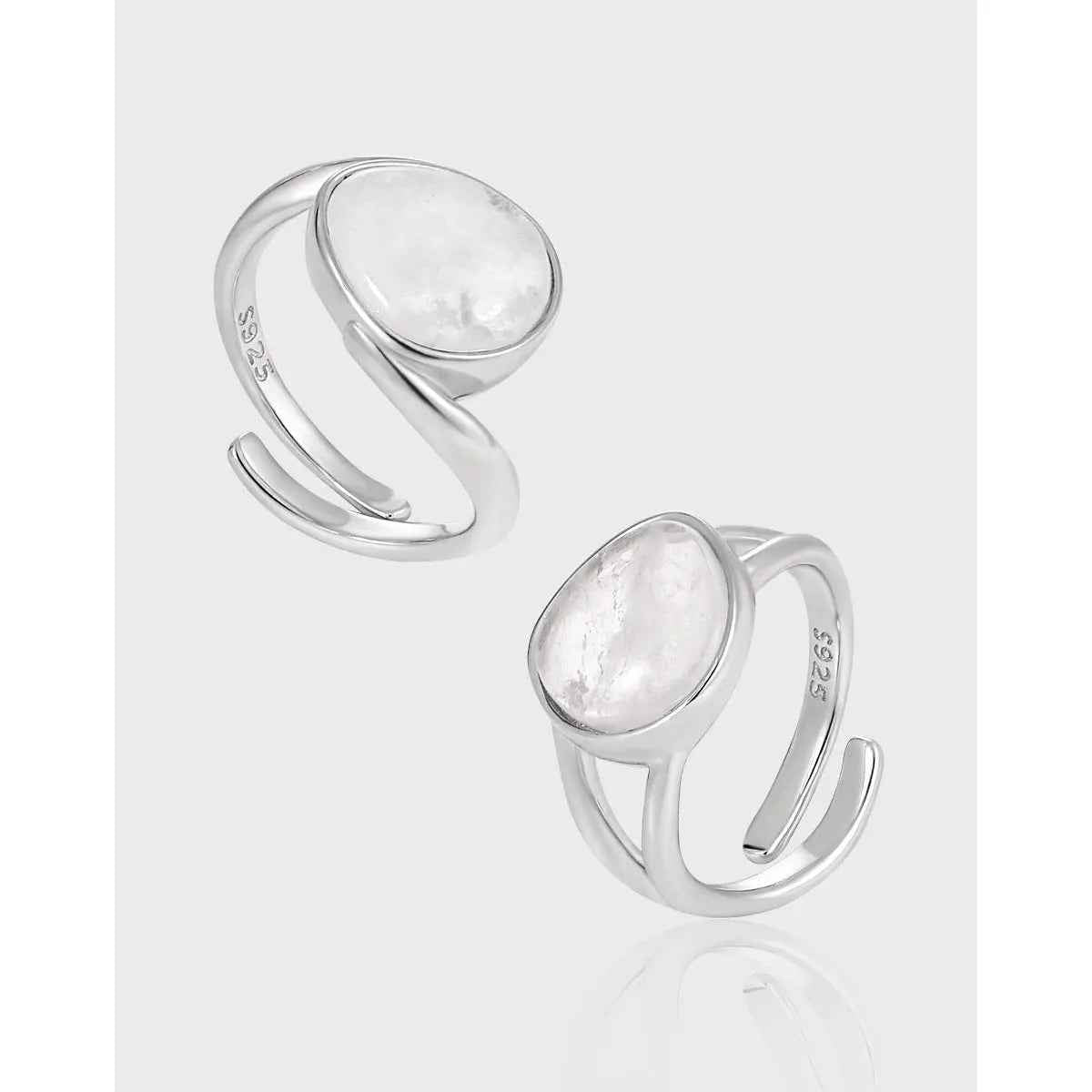 Isolde's Crystal Silver Statement Ring