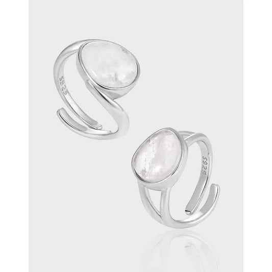 Isolde's Crystal Silver Statement Ring