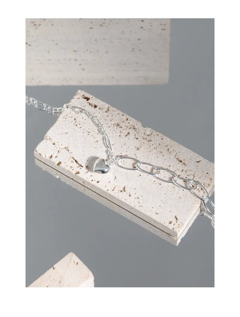 AMORE'S LOVE CHAIN SILVER BRACELET - OPHRASTUDIO