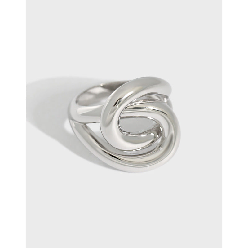 INTERWOVEN ELEGANCE SILVER RING OPHRASTUDIO