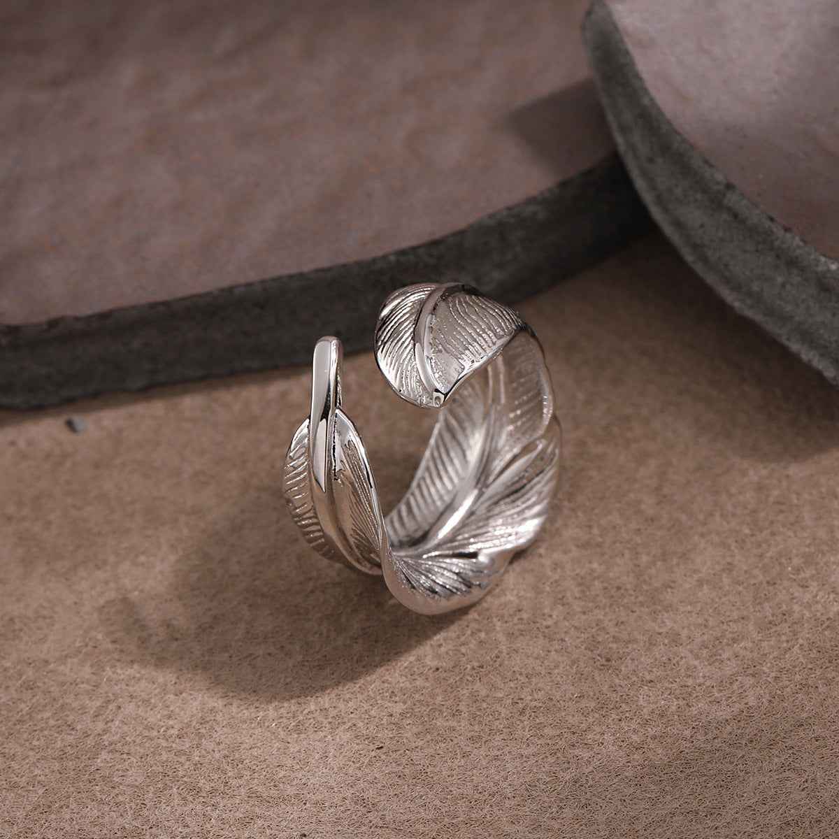Feather Wrap Statement Ring