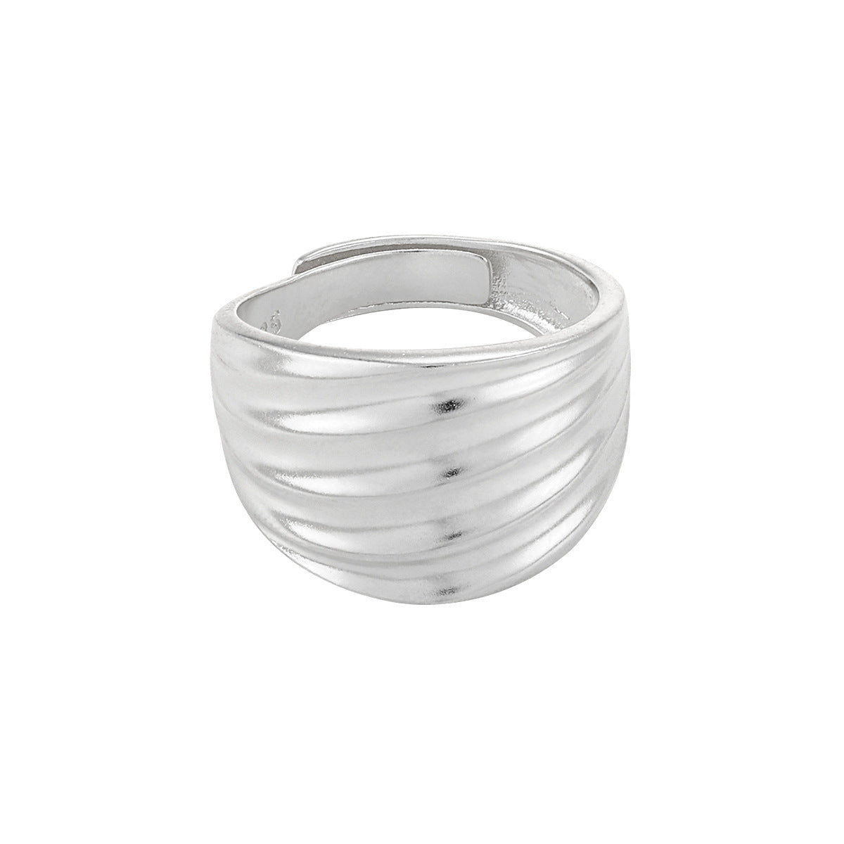 MARISSA'S MULTI-LAYER WAVE SILVER RING - OPHRASTUDIO