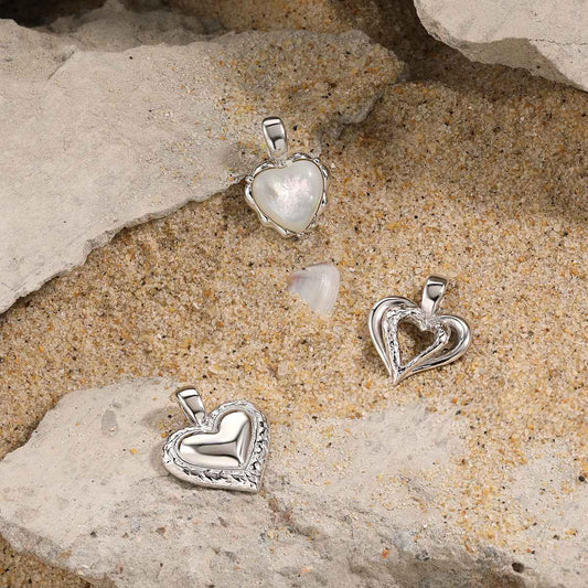 Triple Love Silver Heart Pendant Collection