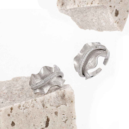 STELLA'S ZIRCONIA LINE SILVER RING OPHRASTUDIO