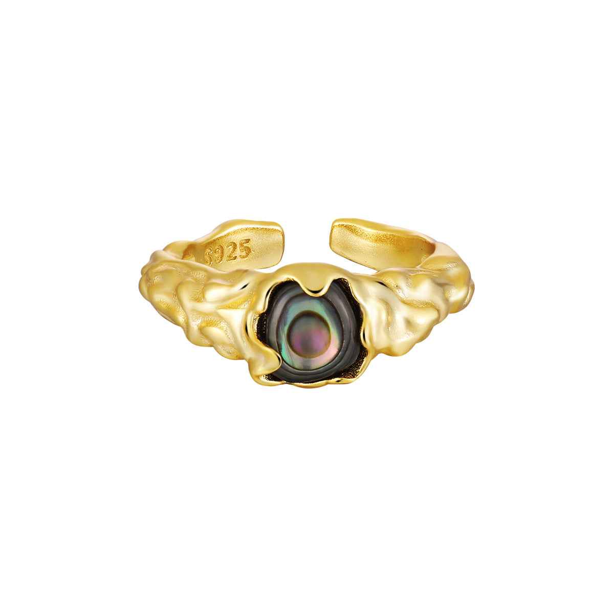 Abalone Shell Statement Ring