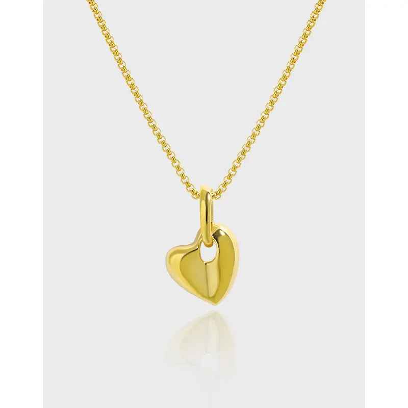 Guinevere's Silver Heart Pendant Necklace