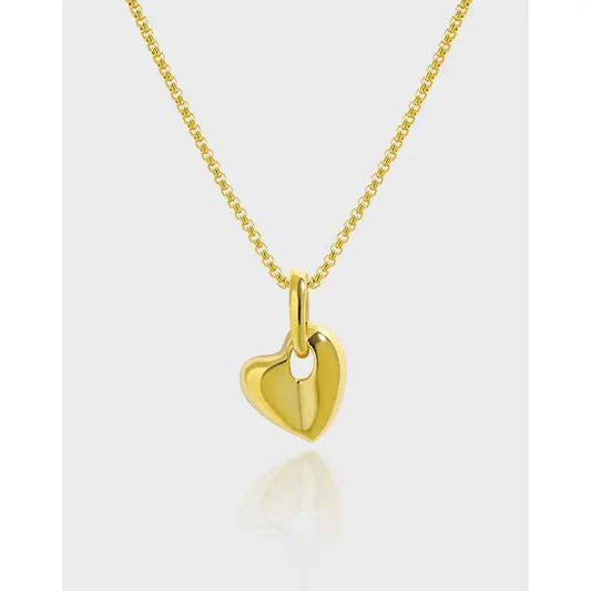 Guinevere's Silver Heart Pendant Necklace