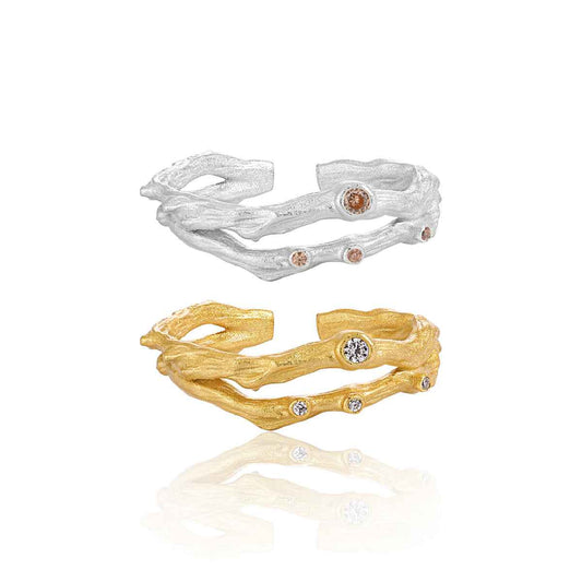 Aurora's Halo Silver Statement Ring
