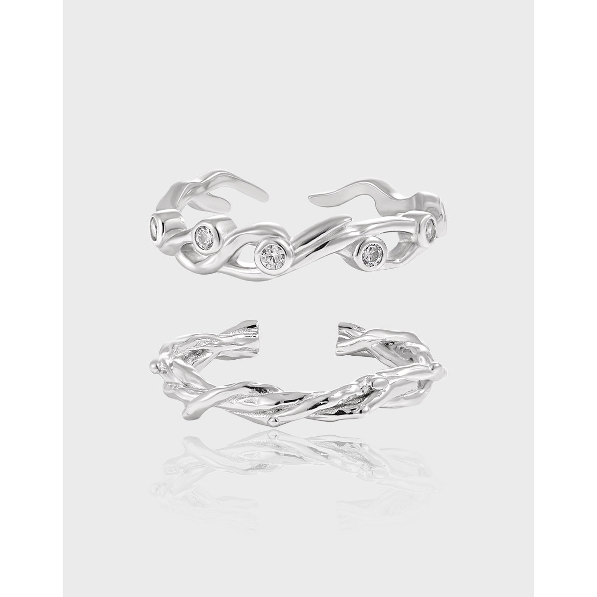 ETERNAL SPIRAL SILVER RING OPHRASTUDIO