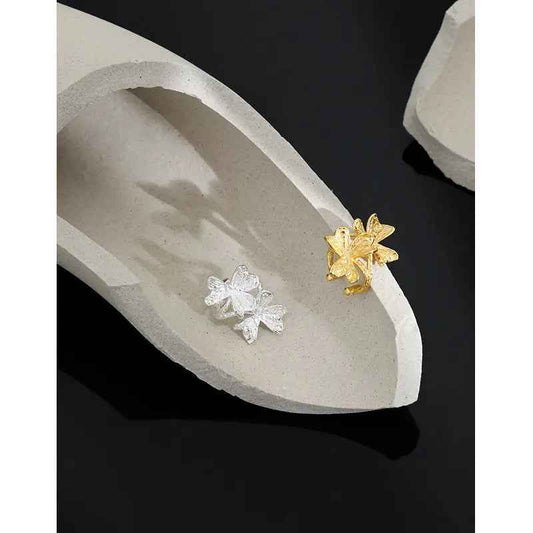 Lucky Grass Sterling Silver Ear Cuff Earring