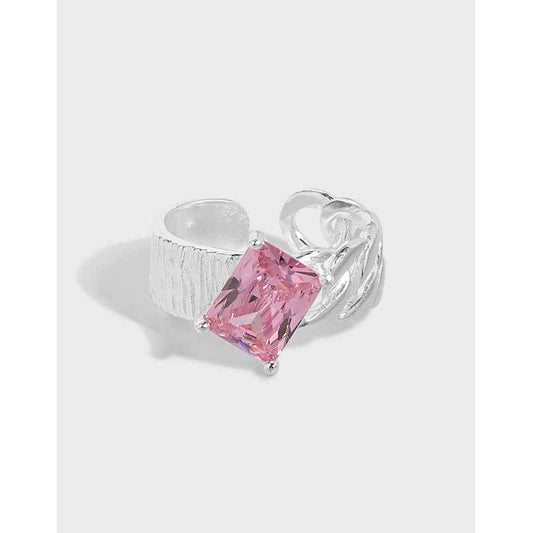 Bold Brilliance Silver Statement Ring
