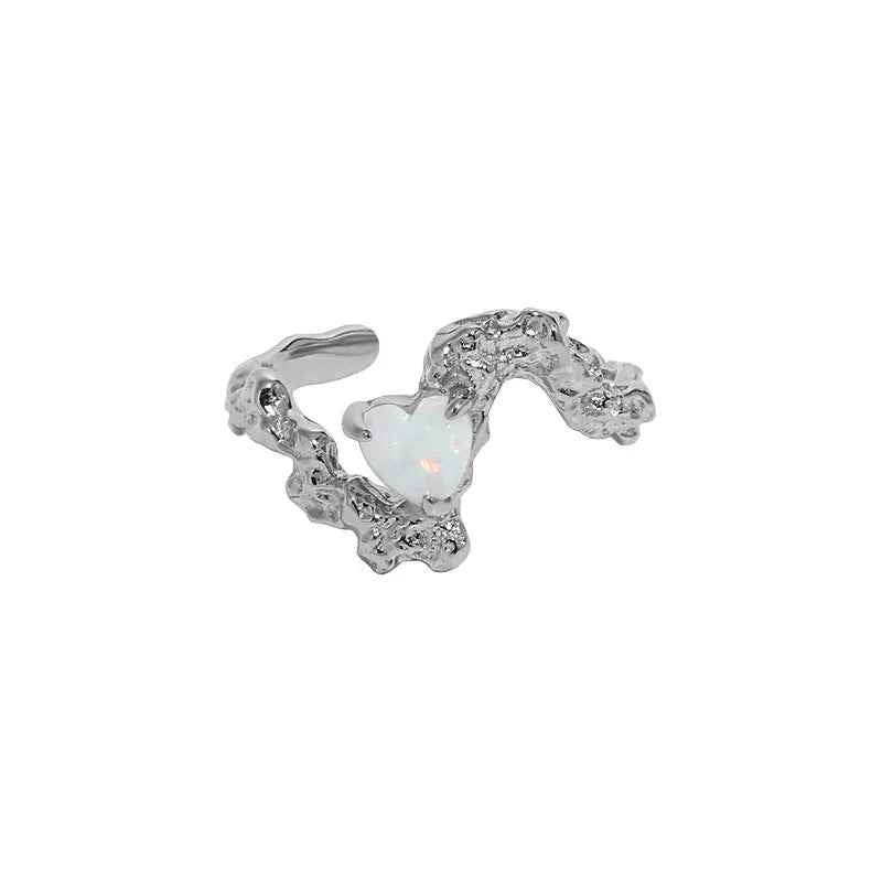Ophelia's Opal Silver Statement Ring