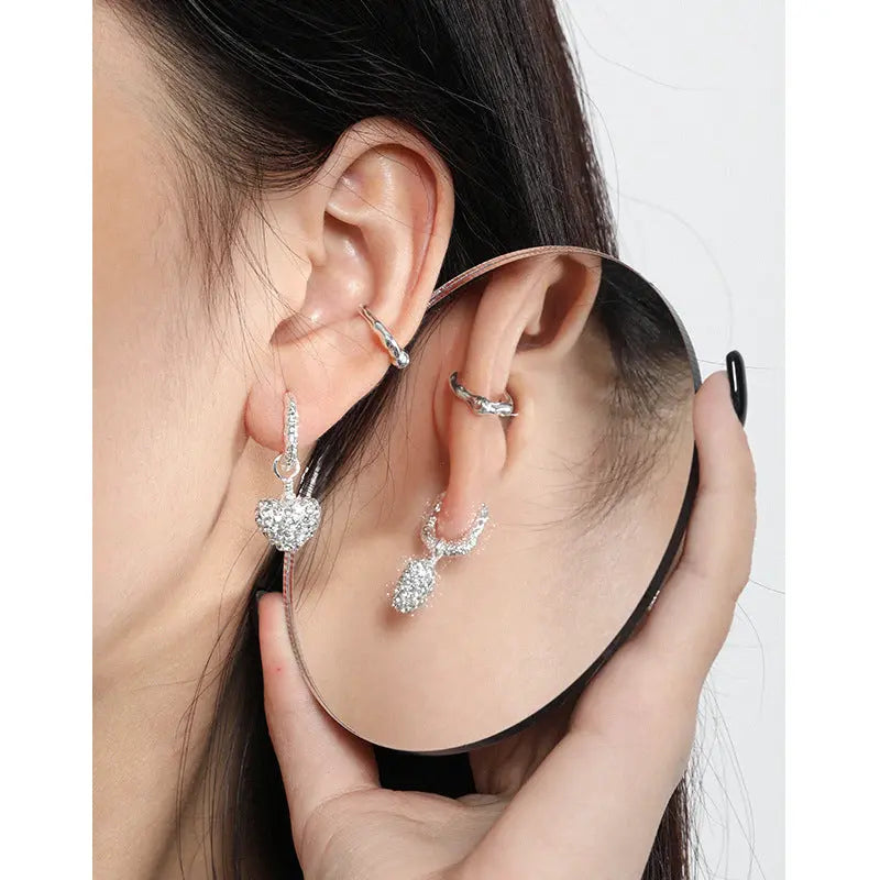 IRREGULAR TEXTURE EAR CLIP - OPHRASTUDIO