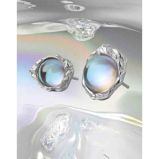 Selene's Luxury Silver Moonstone Earrings