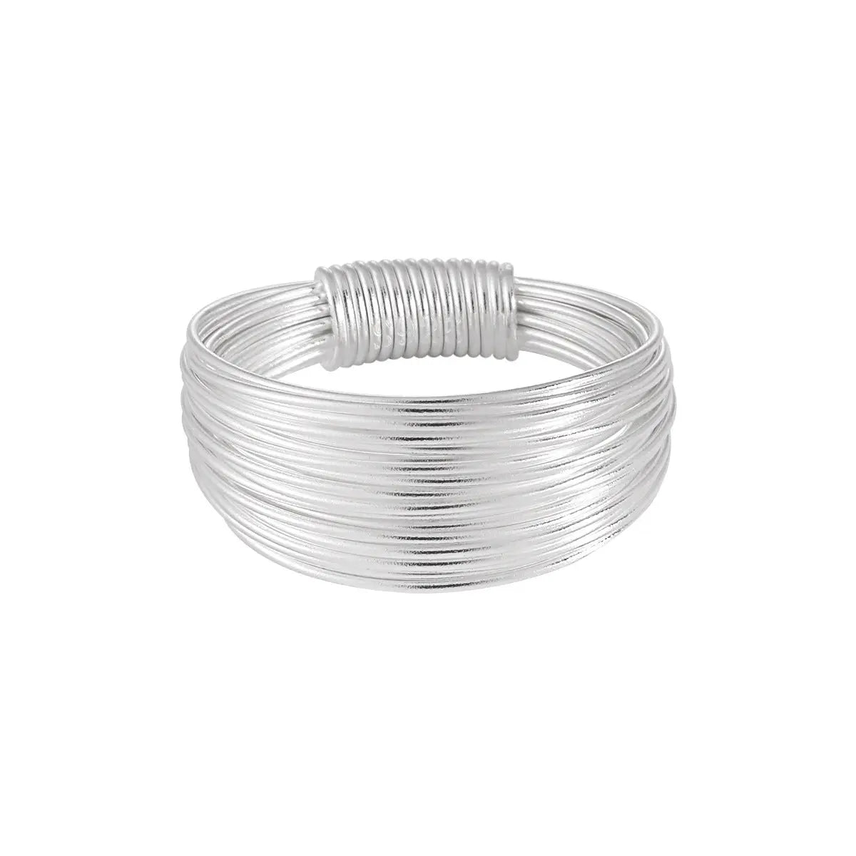 FREYA'S MULTI-LAYER WOVEN SILVER RING - OPHRASTUDIO