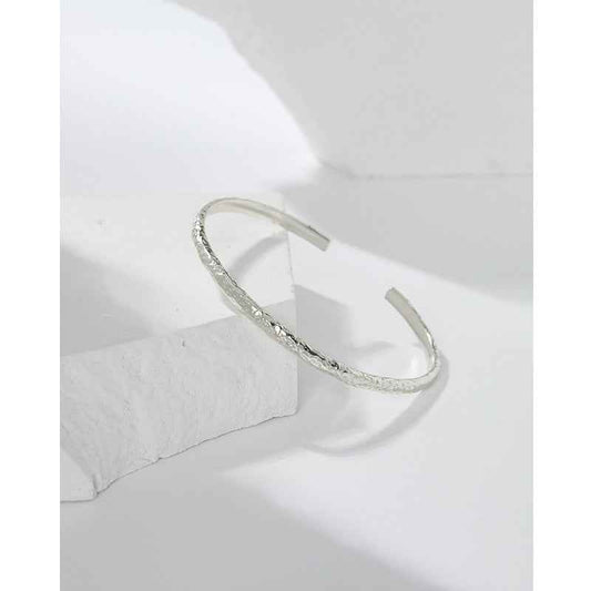 Enchanted Foil Silver Cuff Bracelet