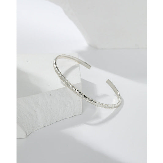 Enchanted Foil Silver Cuff Bracelet