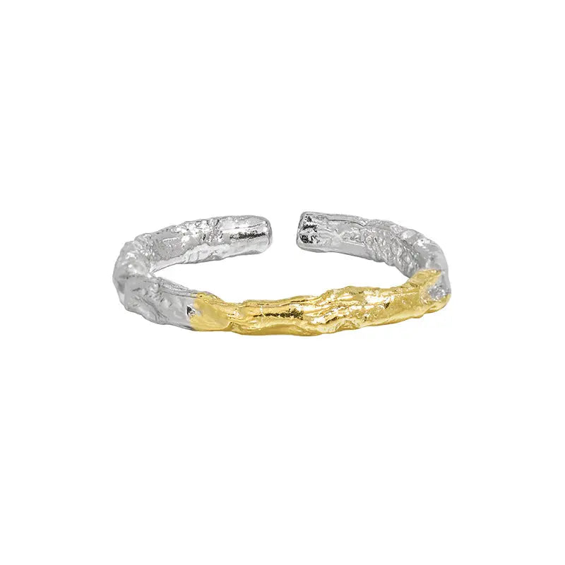 CASSIOPEIA'S ZIRCON ELECTROPLATED SILVER RING - OPHRASTUDIO