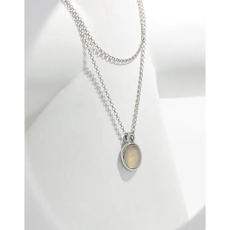 Ethereal Elegance Silver Pendant Necklace