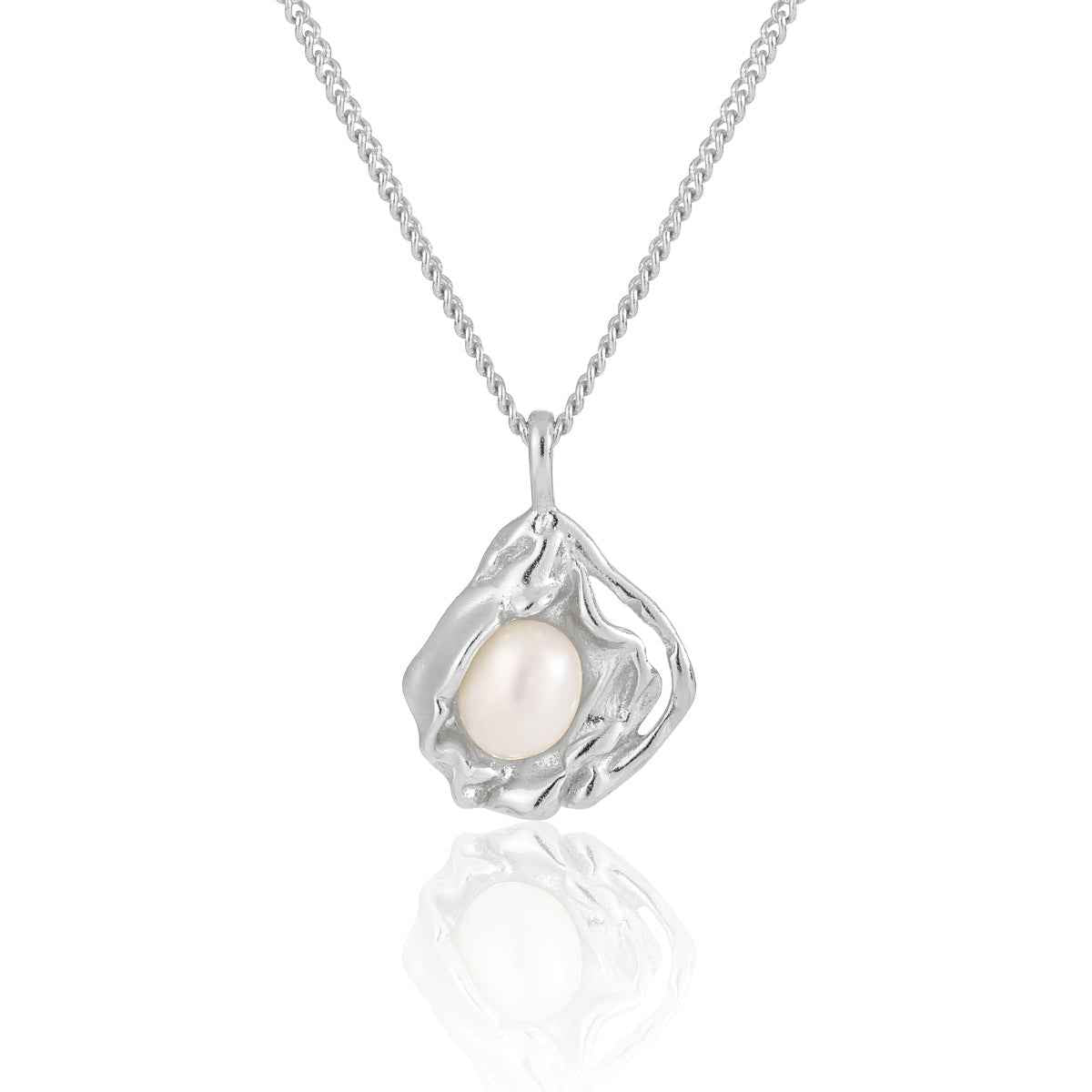 Ariel's Silver Pearl Necklace