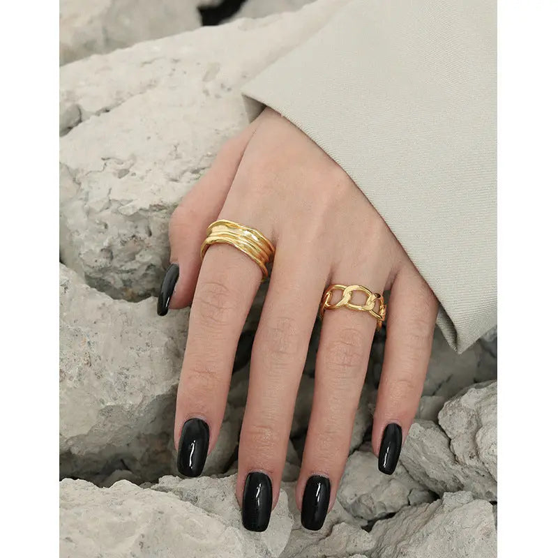 SLEEK RIPPLES RING - OPHRASTUDIO