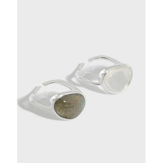 Luminous Mystique Silver Gemstone Ring