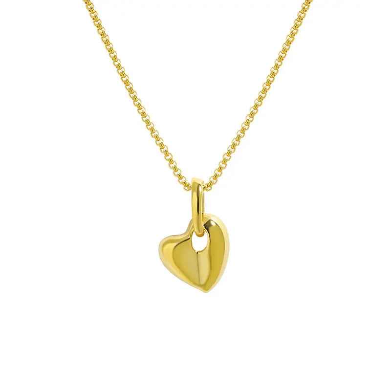 Guinevere's Silver Heart Pendant Necklace