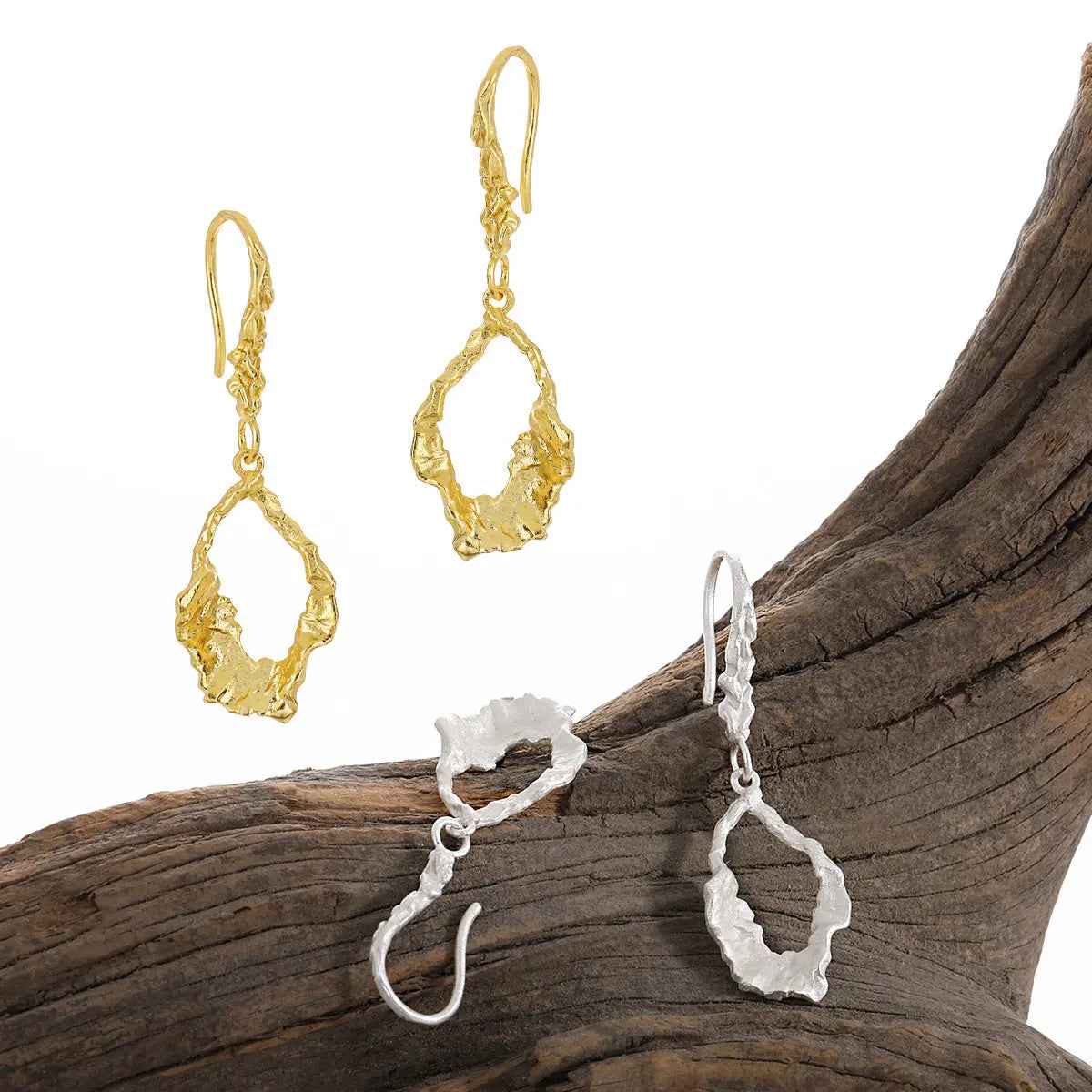 Moonlight Silver Drop Earrings